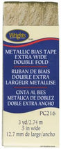 Double Fold Wide Bias Tape Gold Lame 117216046