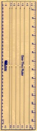 Dressmaker See-Thru Ruler 4inx 15in 621