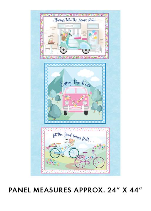 Enjoy The Ride-24" Panel Blue 14267-55