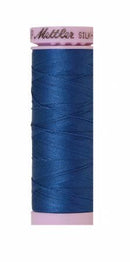 Silk-Finish Snorkel Blue 50wt 150M Solid Cotton Thread