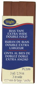 Extra Wide Double Fold Bias Tape BARK -  1172061236