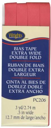 Extra Wide Double Fold Bias Tape Paradise Pink 1172061373