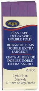 Extra Wide Double Fold Bias Tape Purple- 117206064