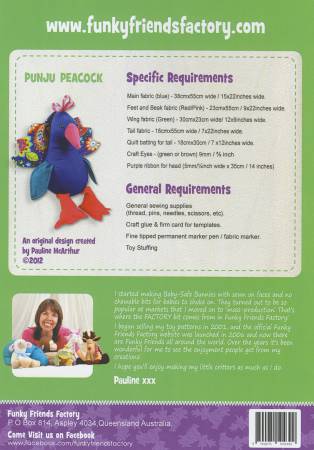 Punju Peacock12"  Stuffed Soft Toy