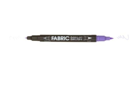 Fabric Doodling Ball & Brush Marker Flourescent Violet 122-S-F8