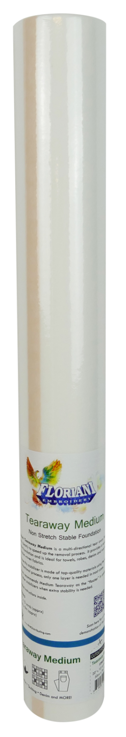 Floriani Med Weight Firm Tearaway 1.5oz 20"x10yds FTM2010
