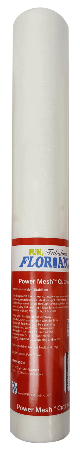 Floriani Power Mesh Natural 20"x10yds FPMNA2010