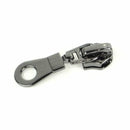 Four Donut Zipper Pulls Gunmetal STS188B