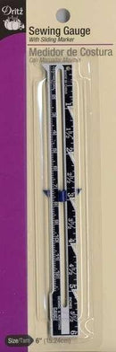 Sewing Gauge with Metrics 6in 620
