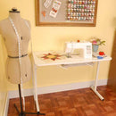 Gidget I White Sewing Table Arrow