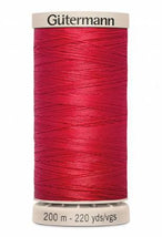 Hand Quilting Cotton Thread 200m/219yds Red 738219-2074