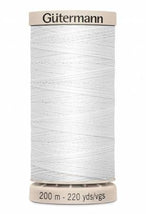 Hand Quilting Cotton Thread 200m/219yds White 738219-5709