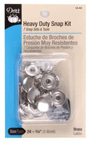 Heavy Duty Snap Kit Brass 7ct 18