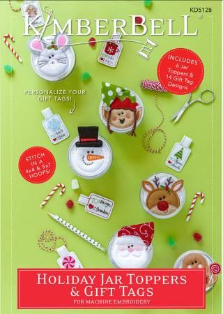 Holiday Jar Toppers & Gift Tags Embroidery CD KD5128