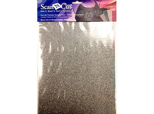 Scan-N-Cut Iron-On Sample Pack - Glitter/Hologram CATSP01