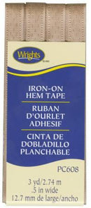 Iron-On Hem Tape Beige 117608091