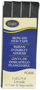 Iron-On Hem Tape Black 117608031