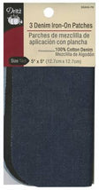 Iron on Patch Assortment Denims 5in x 5in 3ct 55243-70
