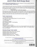 Janet's Ruler Quilt Design Bk Pattern-SQBOOKJC