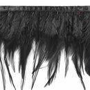 Julie Feather Fringe Trim 5" Black IR6144BK