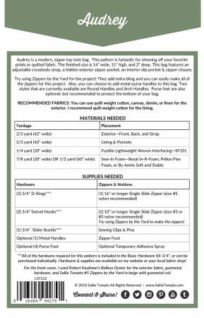 Audrey Bag Pattern LST122