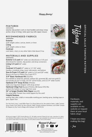 Tiffany Bag Pattern LST123