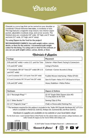 Sallie Tomato-Charade Pattern LST131