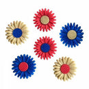 Land Of The Free Flower Buttons BG-4332