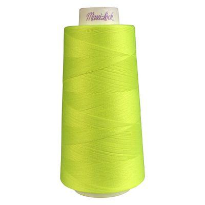 Maxi-Lock Polyester Serger Thread: 3000yds 50wt - Neon Yellow - 51-32819
