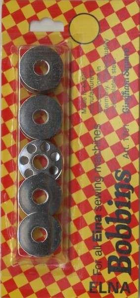Metal Bobbins for Elna 5 ct