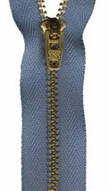 Metal Jean Zipper7" - Faded Blue - JEAN-575