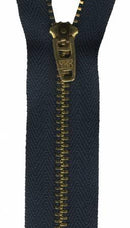 Metal Jean Zipper9" - Navy - JEAN9-560