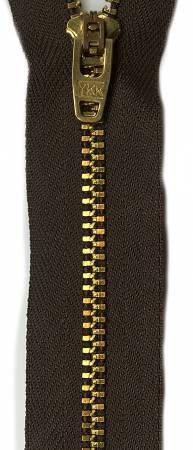 Metal Jean Zipper 9" - Sable Brown - JEAN9-868