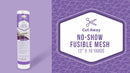 No-Show Mesh Fusible Stabilizer - 1.5 oz Medium White - BLC304