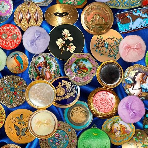 Ornate Compacts DDC11311-BLUE-D