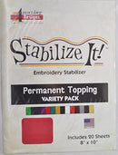 Permanent Topping Variety Pack, 20 Sheets