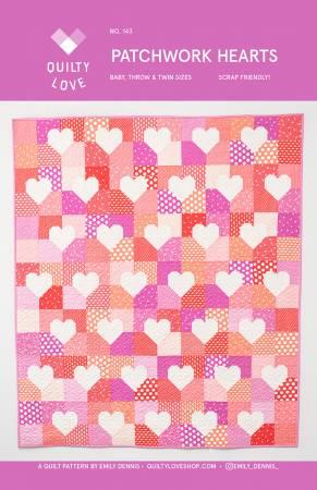 Patchwork Hearts Quilt Pattern QLP143