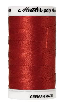 Poly Sheen Embroidery Thread Dark Rust - 40wt 875yds
