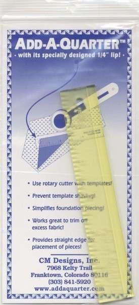 Add A-Quarter Ruler 1in x 6in - CM6