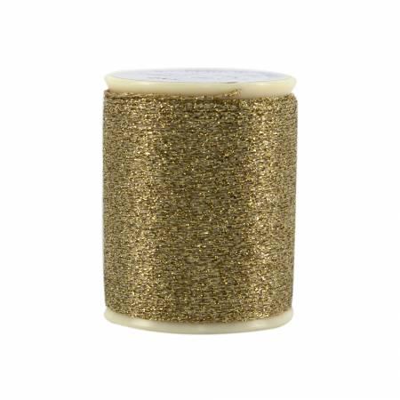 Razzle Dazzle Polyester Metallic Thread 8wt 110yds Gold Crown 120012XX253