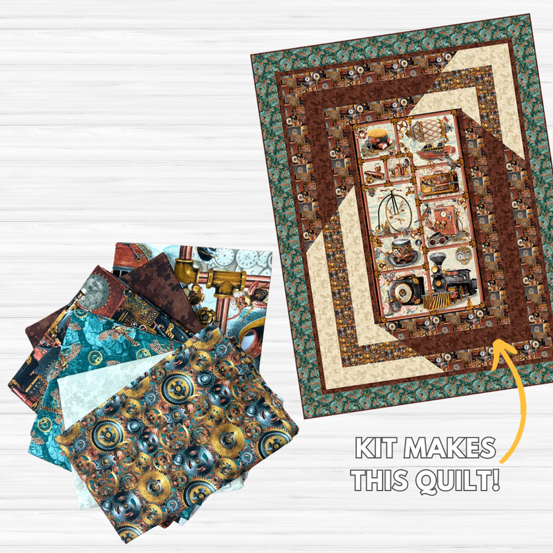 Reversal Quilt Kit - Finished Size: 59" x 77"