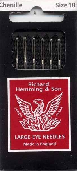 Richard Hemming Chenille Needle Size 18 6ct HW288-18