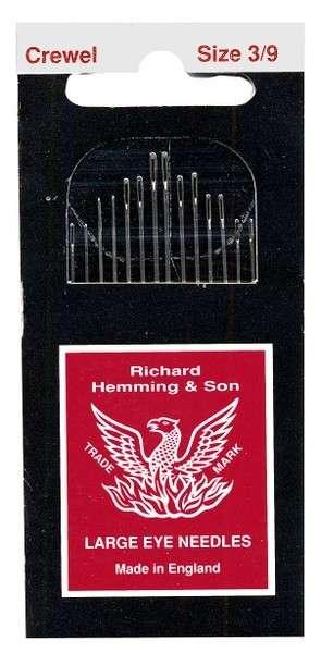 Richard Hemming Embroidery / Crewel Needle Size 3-9 HW235-3-9