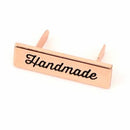 Rose Gold Script Handmade Label