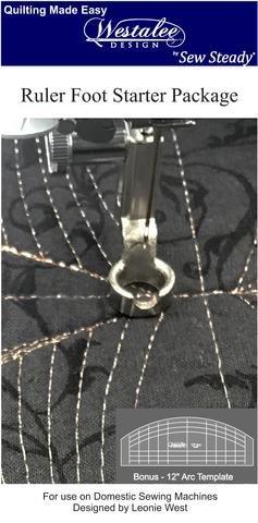 Ruler Foot+12" Arc TemplateMed Shank WF-PKGNEW-MS