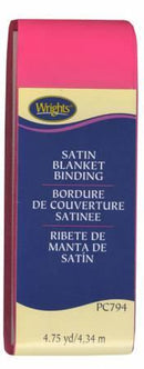 Satin Blanket Binding Bright Pink - 117794022