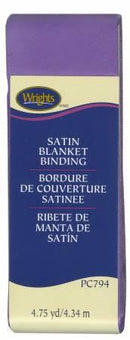 Satin Blanket Binding Purple Grape - 117794920