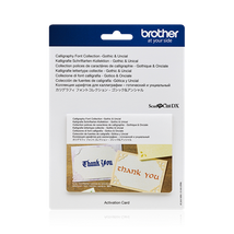 Scan-N-Cut Calligraphy, Font Collection,Gothic. CADXCLGFP01