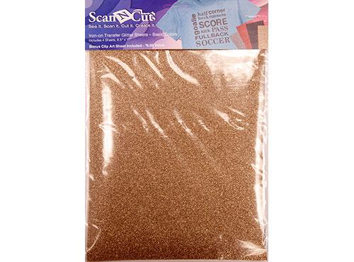 Scan-N-Cut Iron-On Sheets - Glitter Basics 4 Colors CATG01