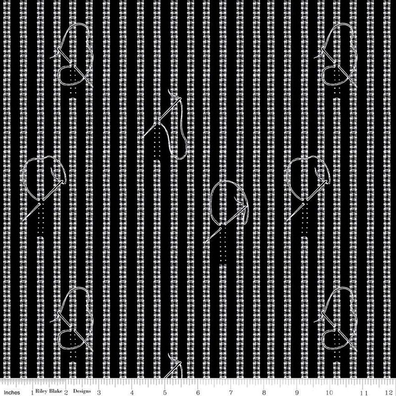 Sew Journal-Stitches Black C13885-BLACK